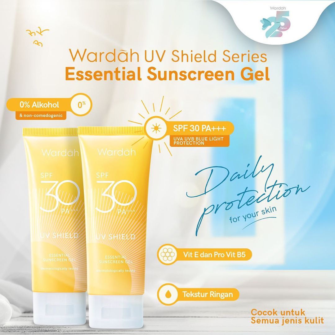 Wardah UV Shield Essential Sunscreen Gel SPF 30 40ml-3