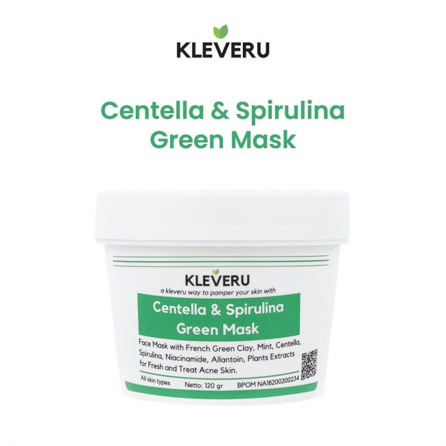 KLEVERU Centella and Spirulina Green Mask-1