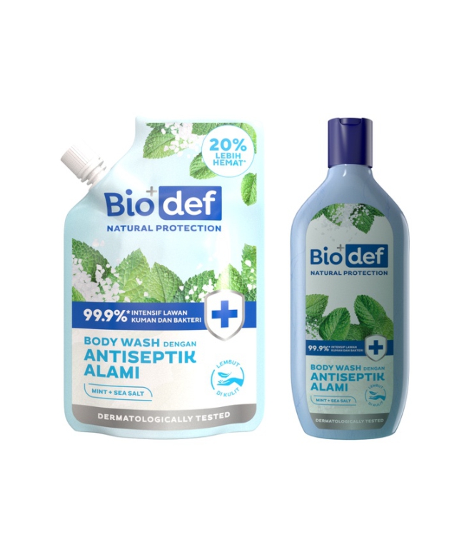 Biodef Body Wash Natural Protection Mint + Sea Salt