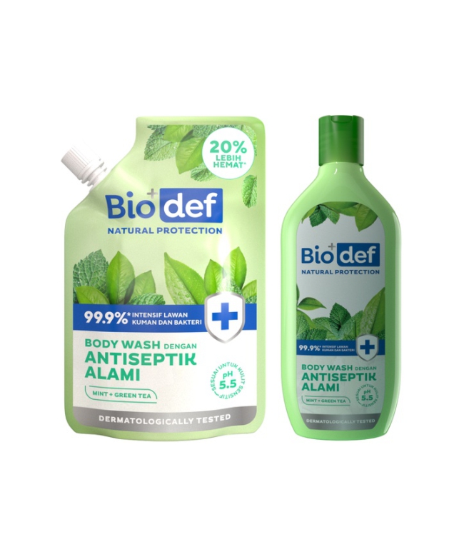 Biodef Natural Protection Mint + Green Tea Body Wash